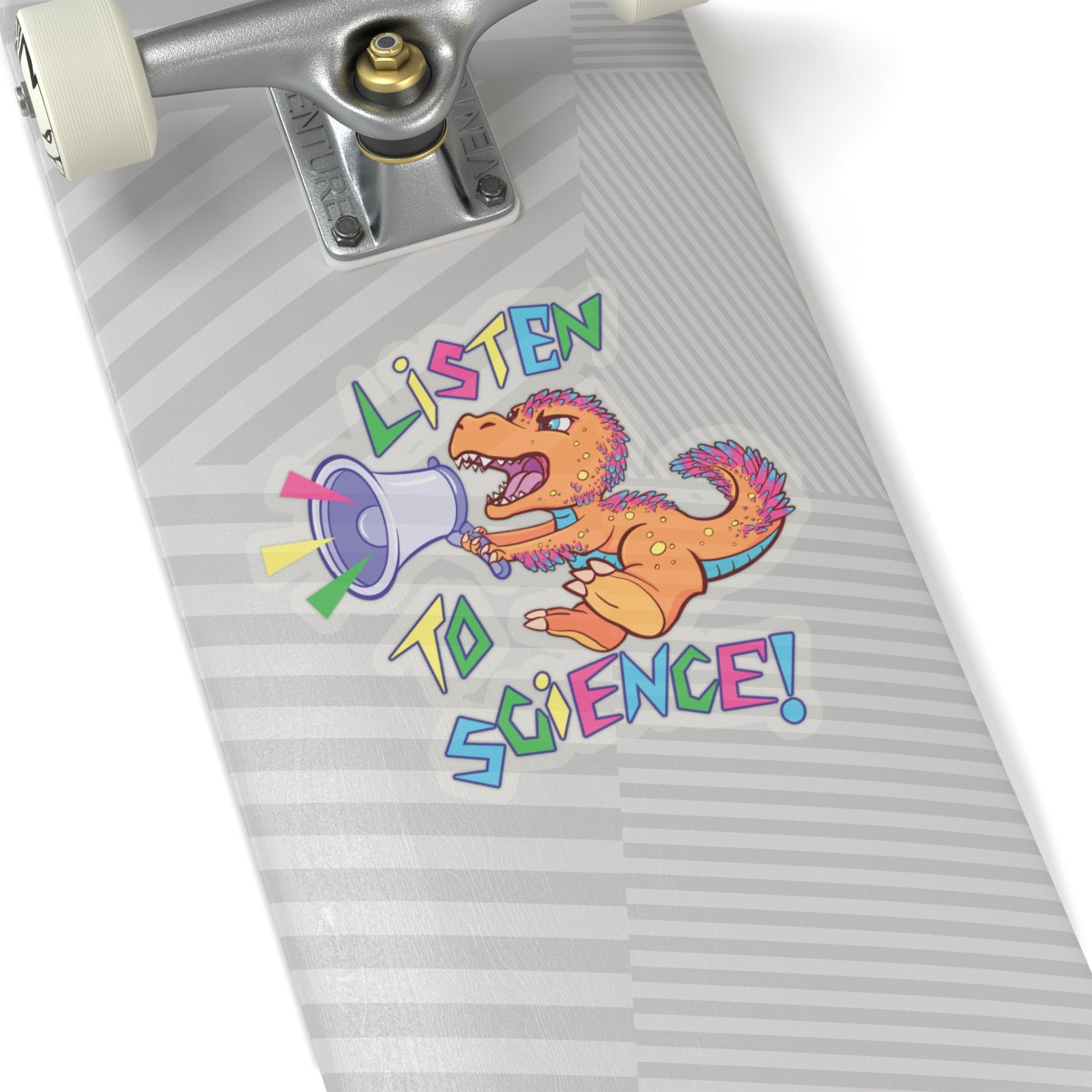 "Listen to Science!" Circle - Kiss-Cut Stickers
