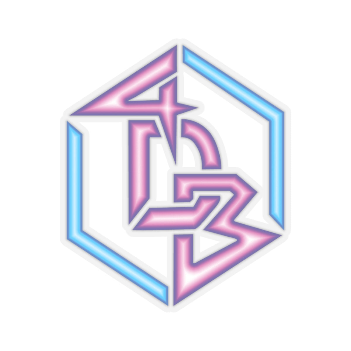 The Official 4DavidBlue Stream Sticker - Kiss-Cut (Multiple Sizes)