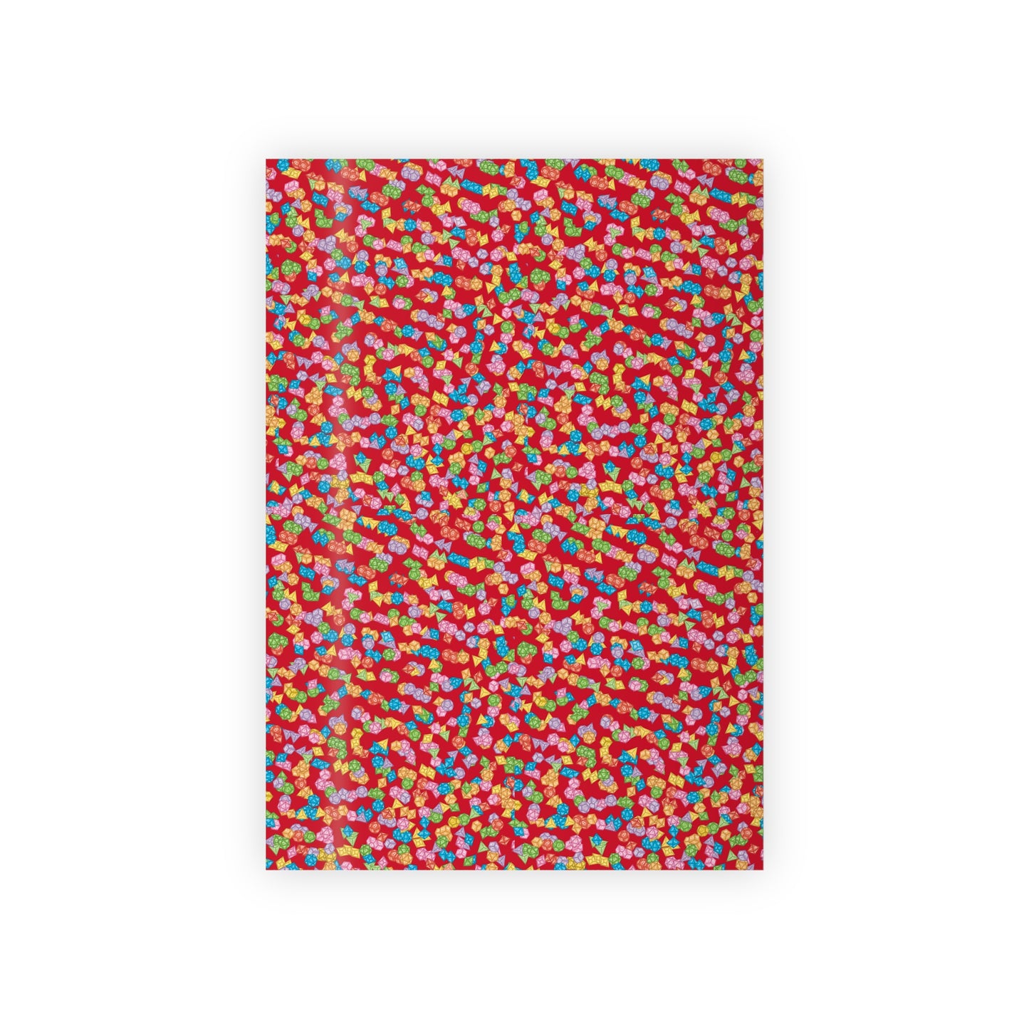 "Mega Dice Wrap" in Red - Wrapping Paper (2 sizes)