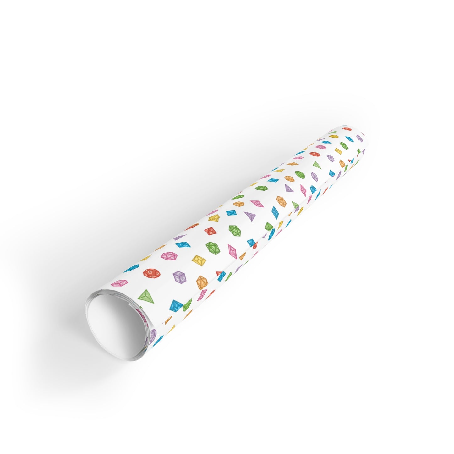 "Dice Wrap" in White - Wrapping Paper (2 sizes)