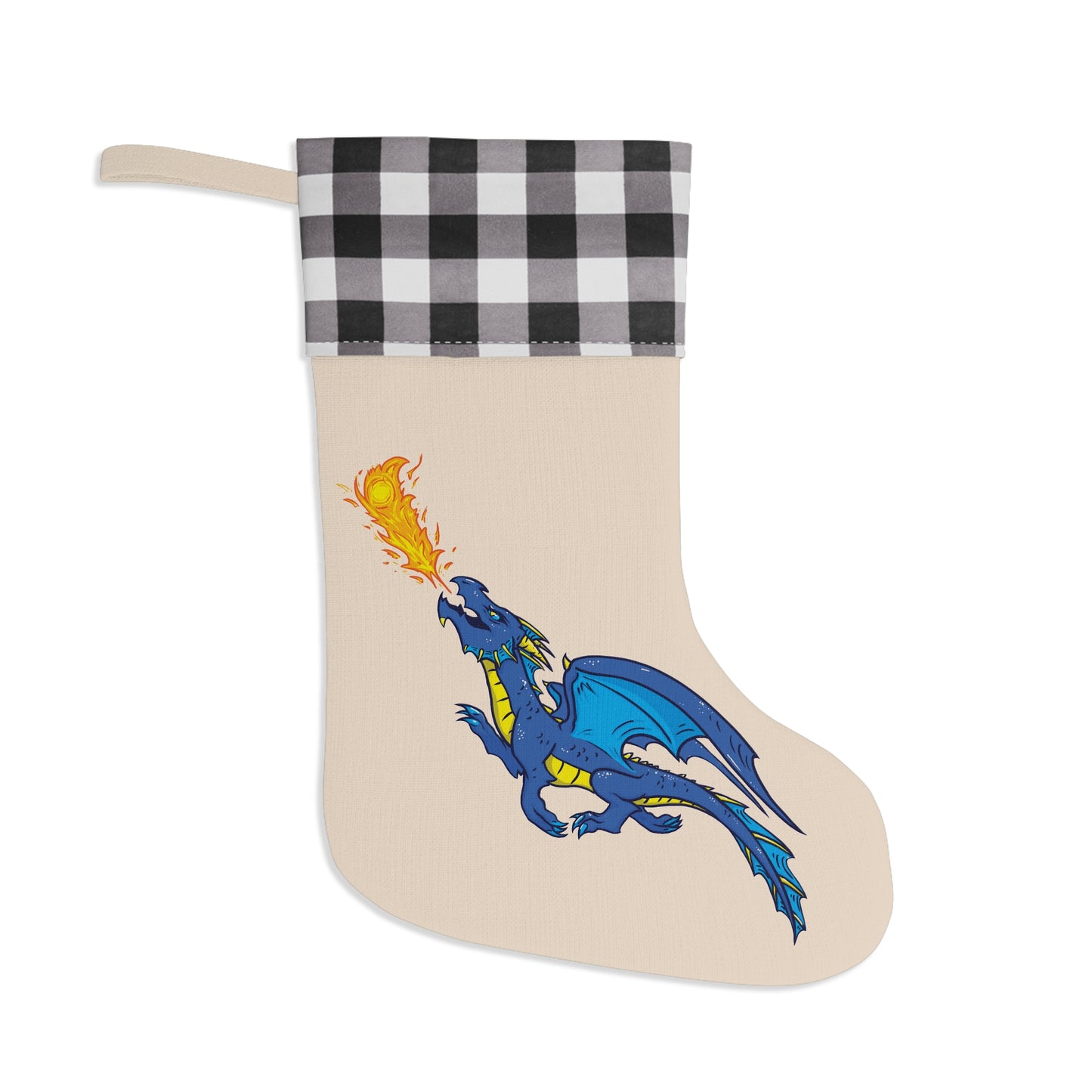 "Dragon (Blue)" - Christmas Stocking
