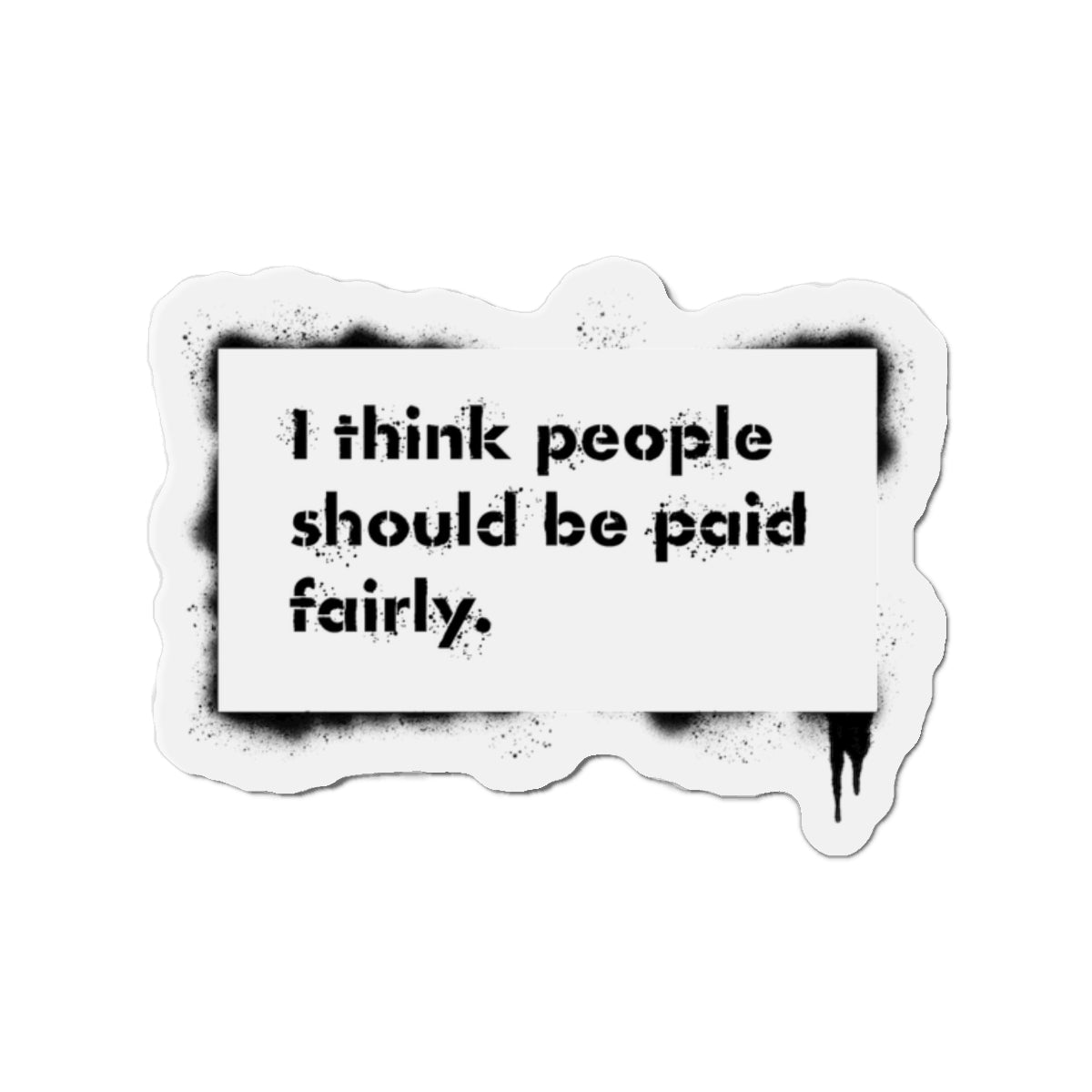 "Fair Pay" Button Magnet, Round