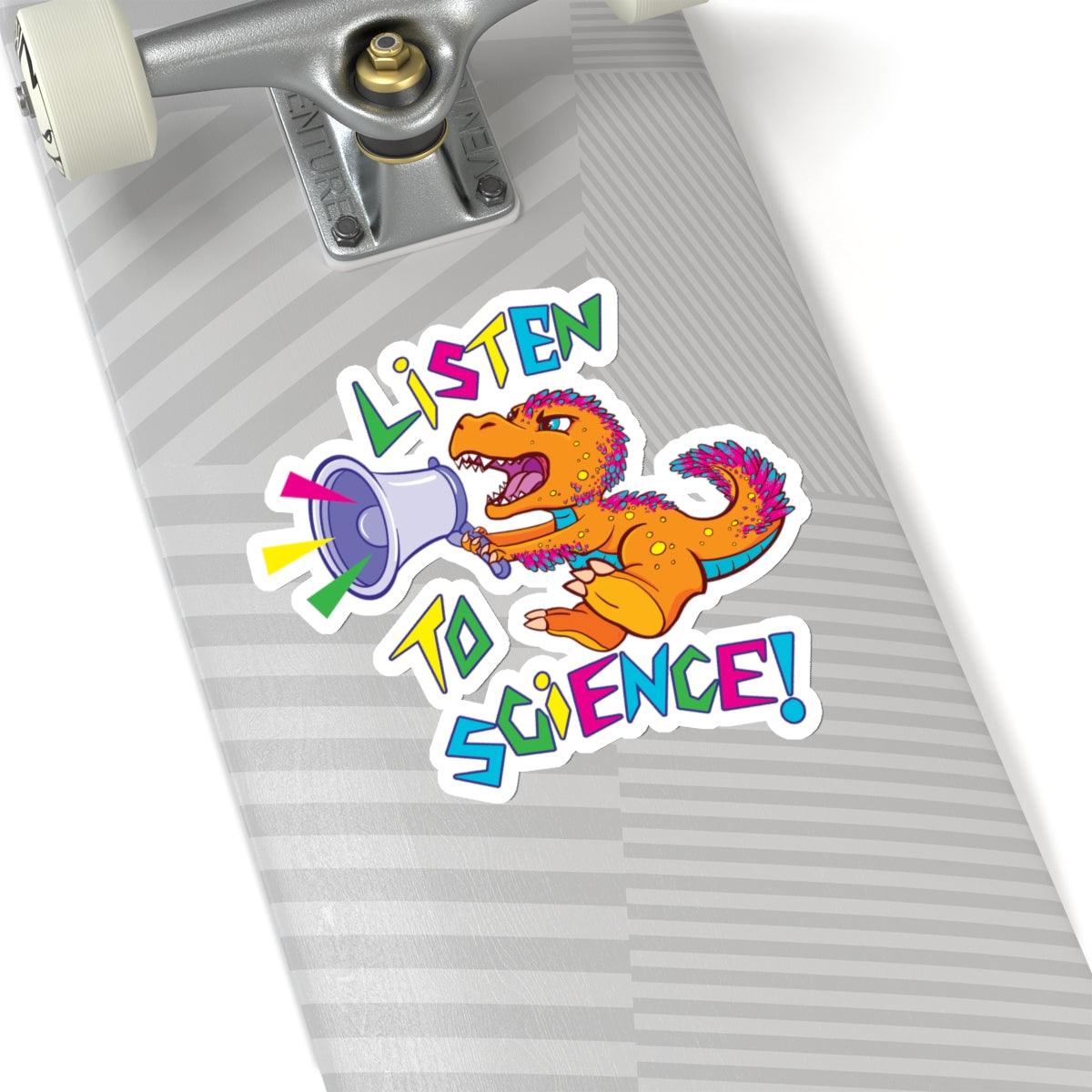 "Listen to Science!" Circle - Kiss-Cut Stickers