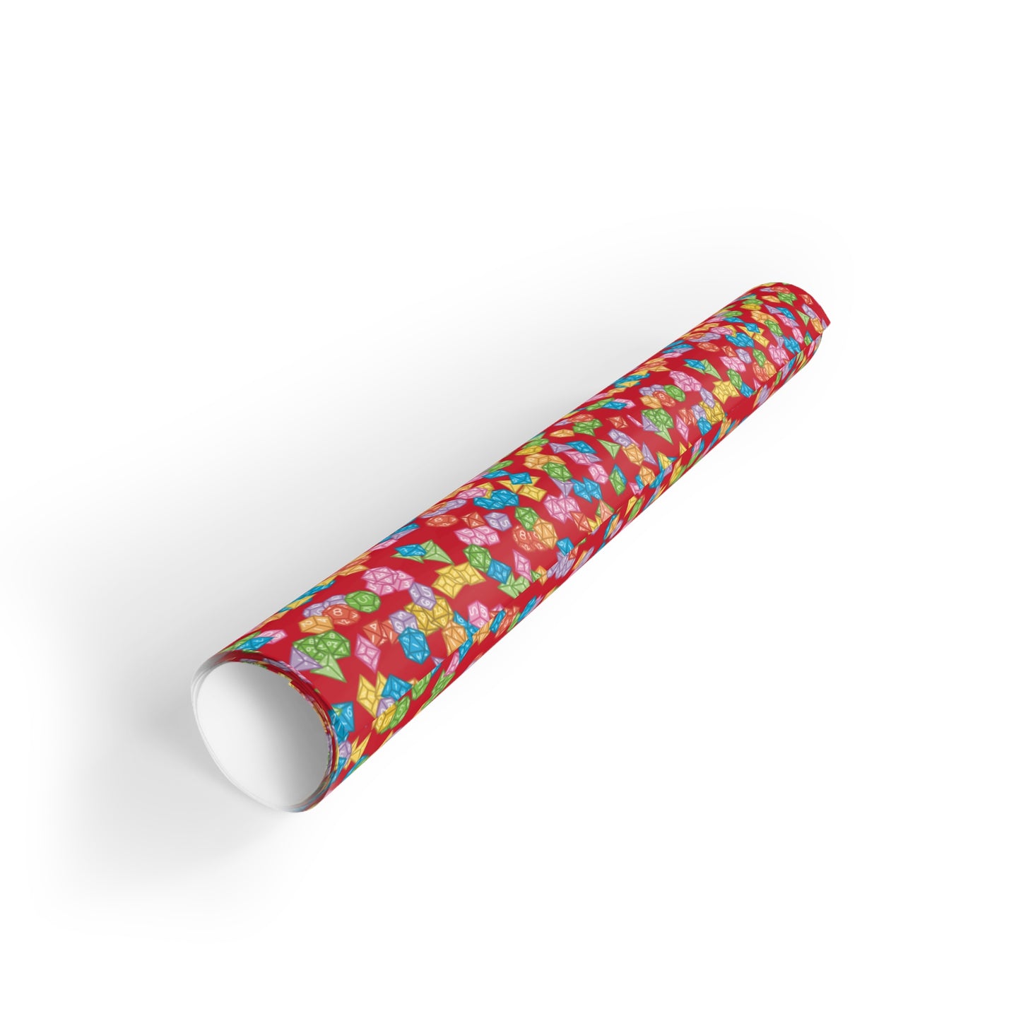 "Mega Dice Wrap" in Red - Wrapping Paper (2 sizes)