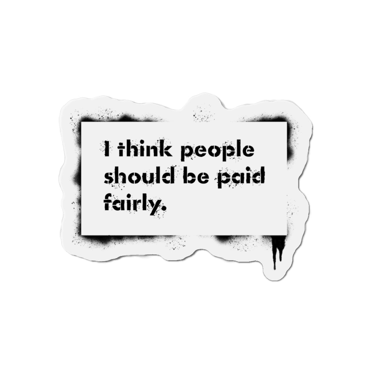 "Fair Pay" Button Magnet, Round