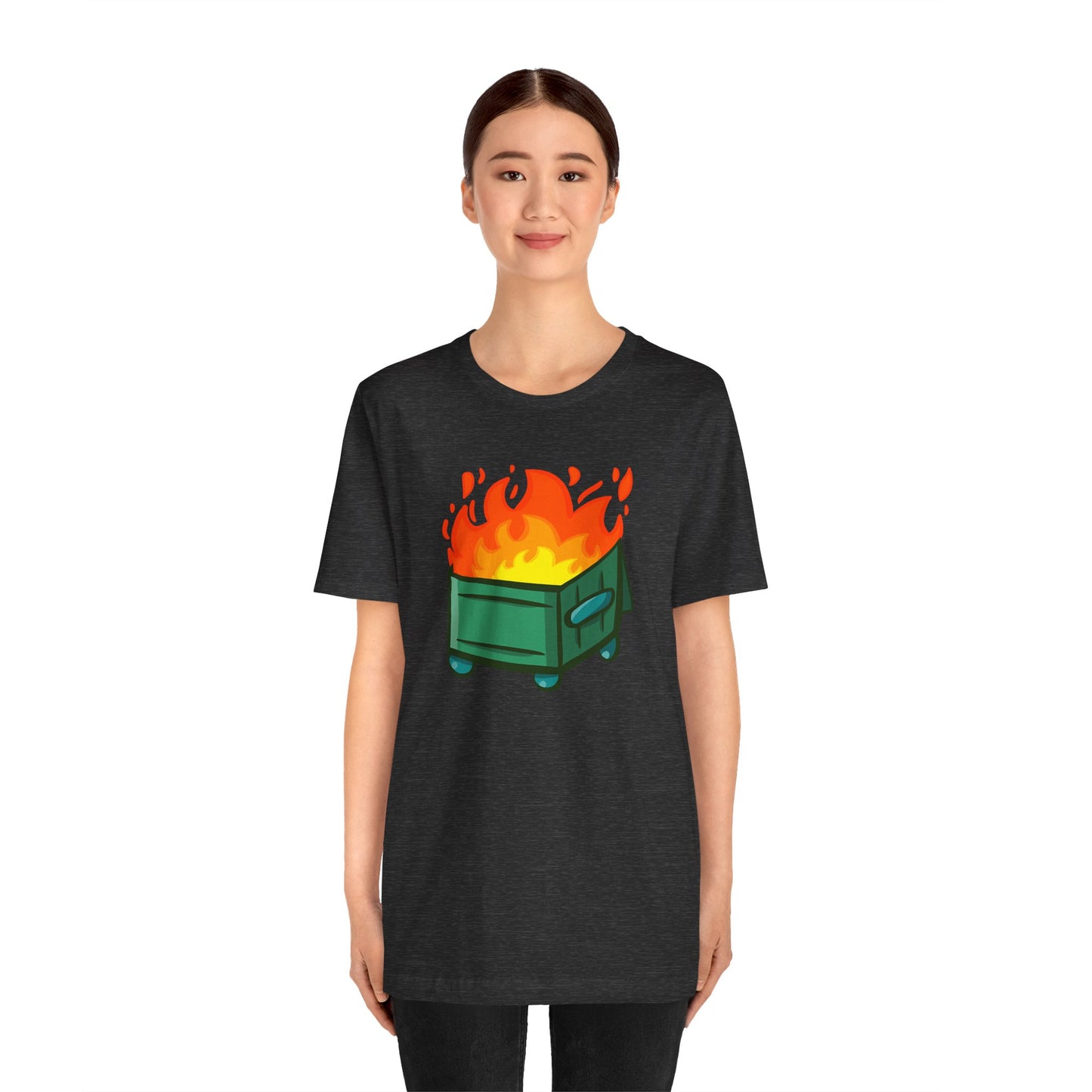 "Dumpster Fire" - Unisex Jersey Short Sleeve Tee (Multiple Color Options)