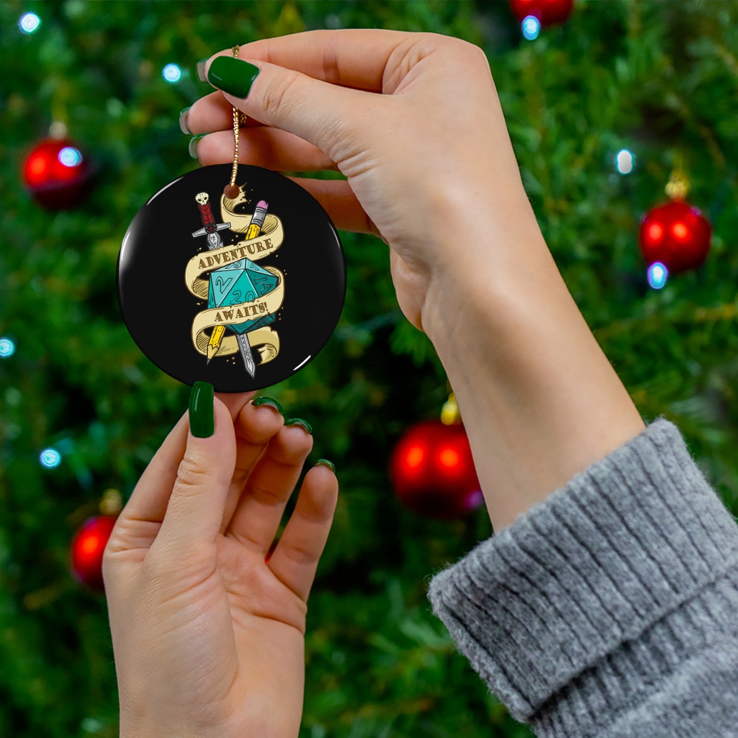 "Adventure" - Ceramic Ornament