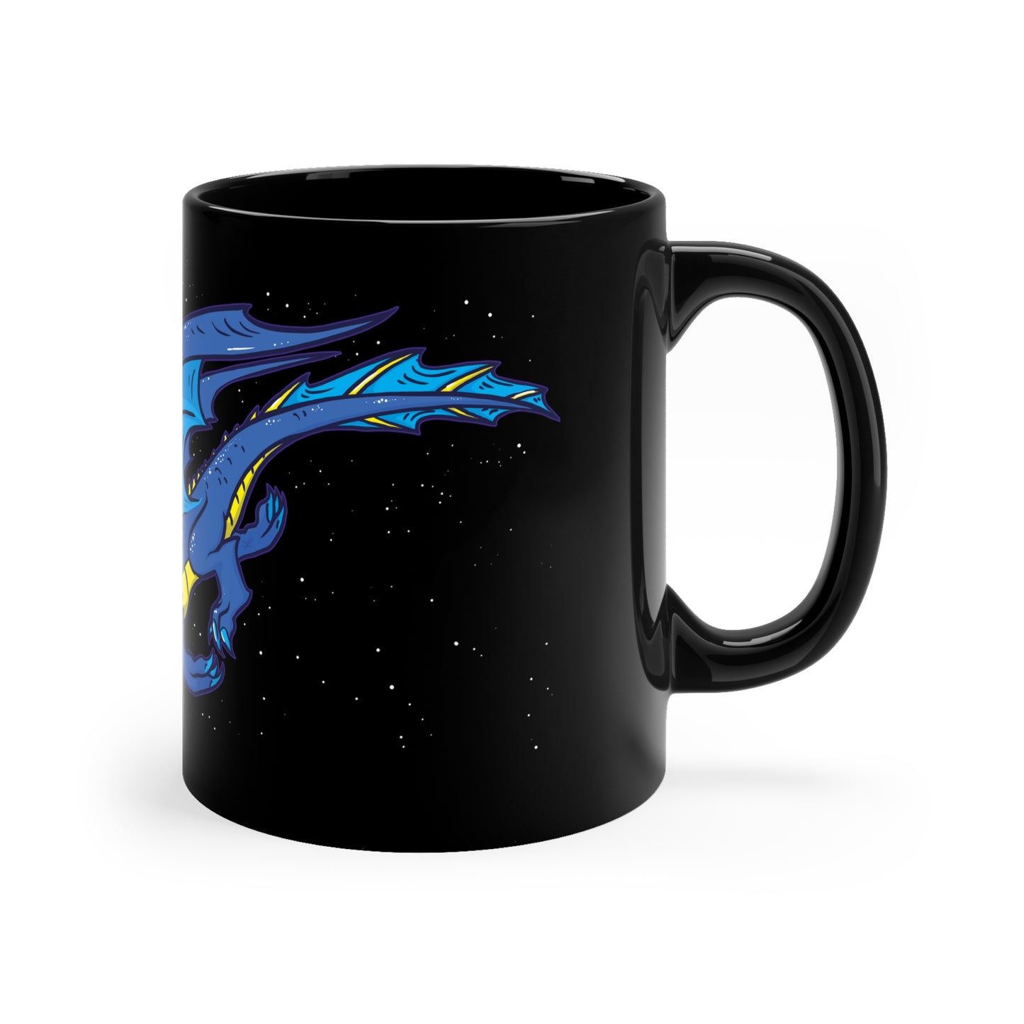"Thinkin' About Dragons" - Black Mug (11oz)