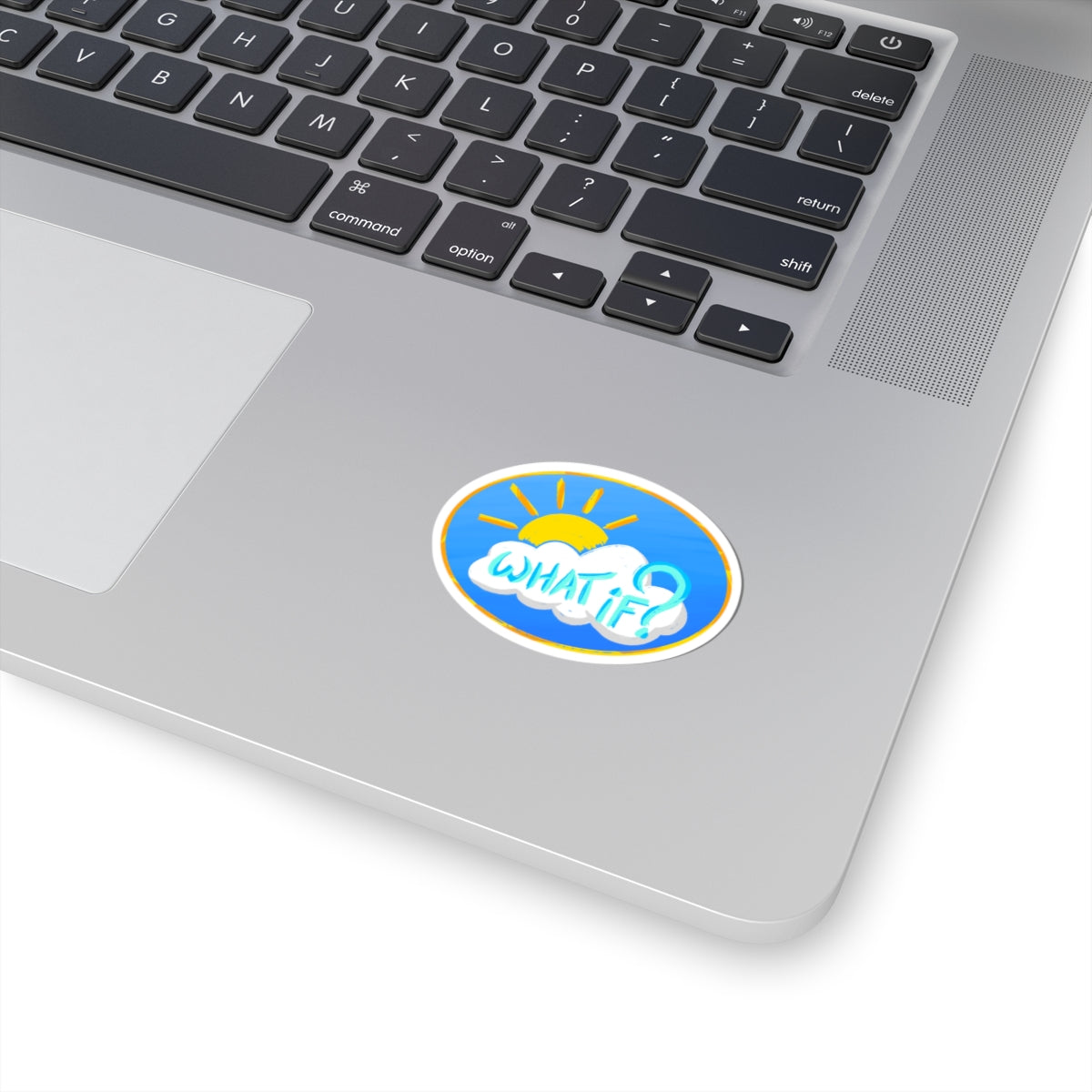 "What if" Circle - Kiss-Cut Stickers