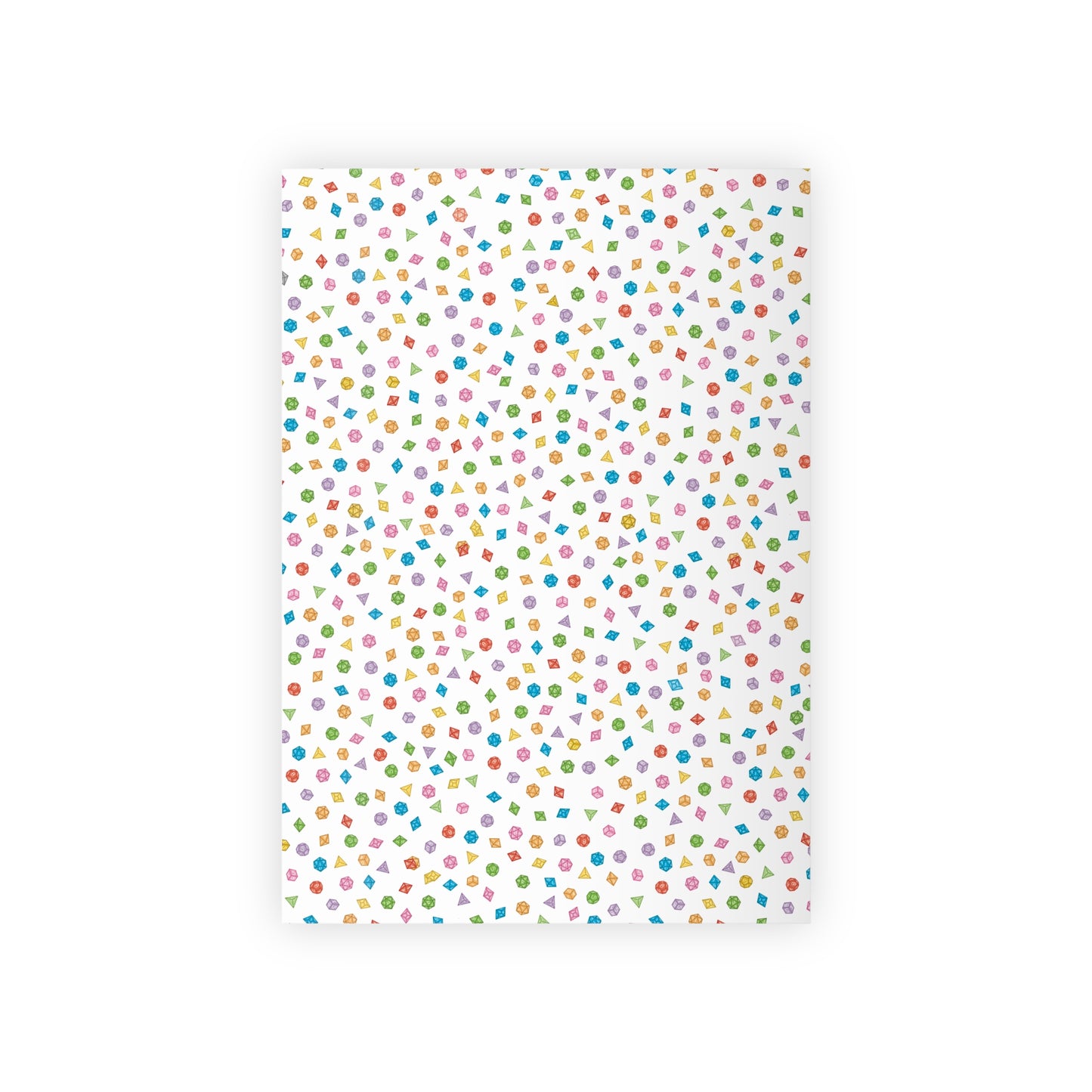 "Dice Wrap" in White - Wrapping Paper (2 sizes)