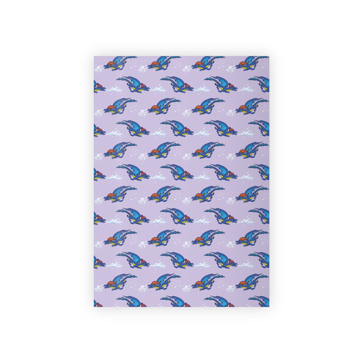 "Winter Dragon" in Lavender - Wrapping Paper