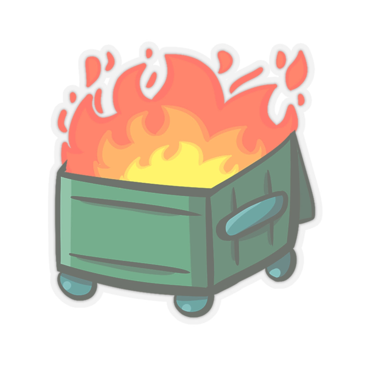 "Dumpster Fire" - Kiss-Cut Stickers