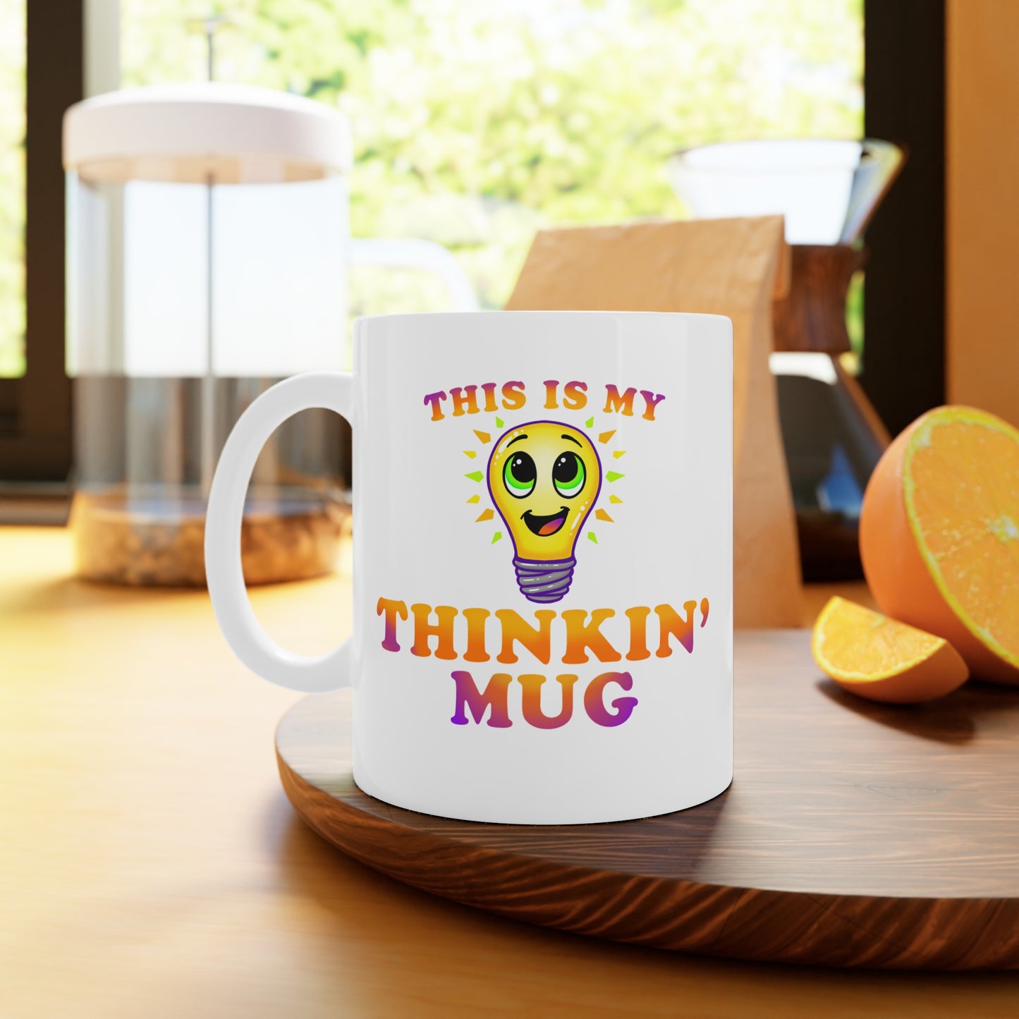 "Thinkin' Mug" Bulb - Ceramic Mug