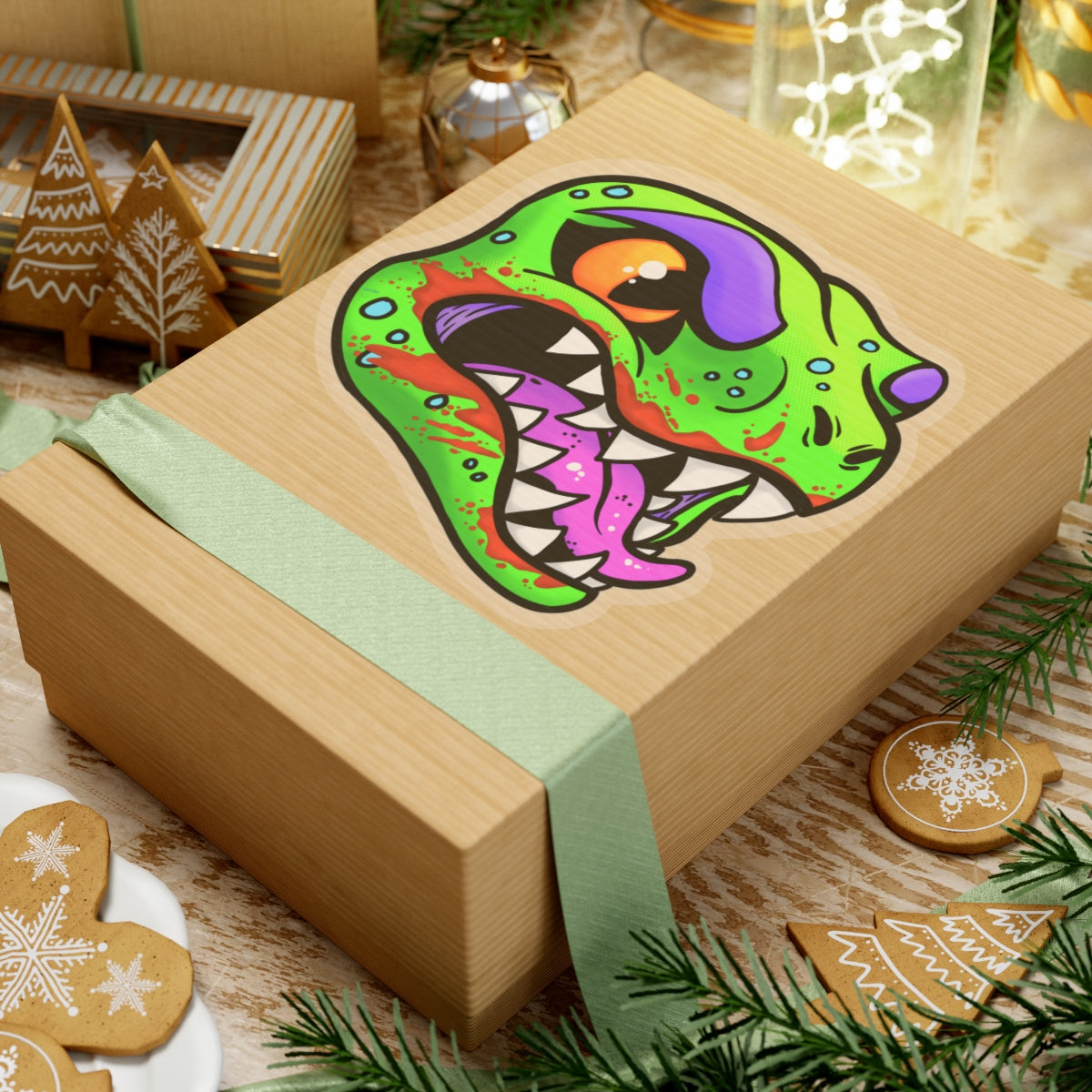 "Dino" - Kiss-Cut Stickers (Multiple Sizes)