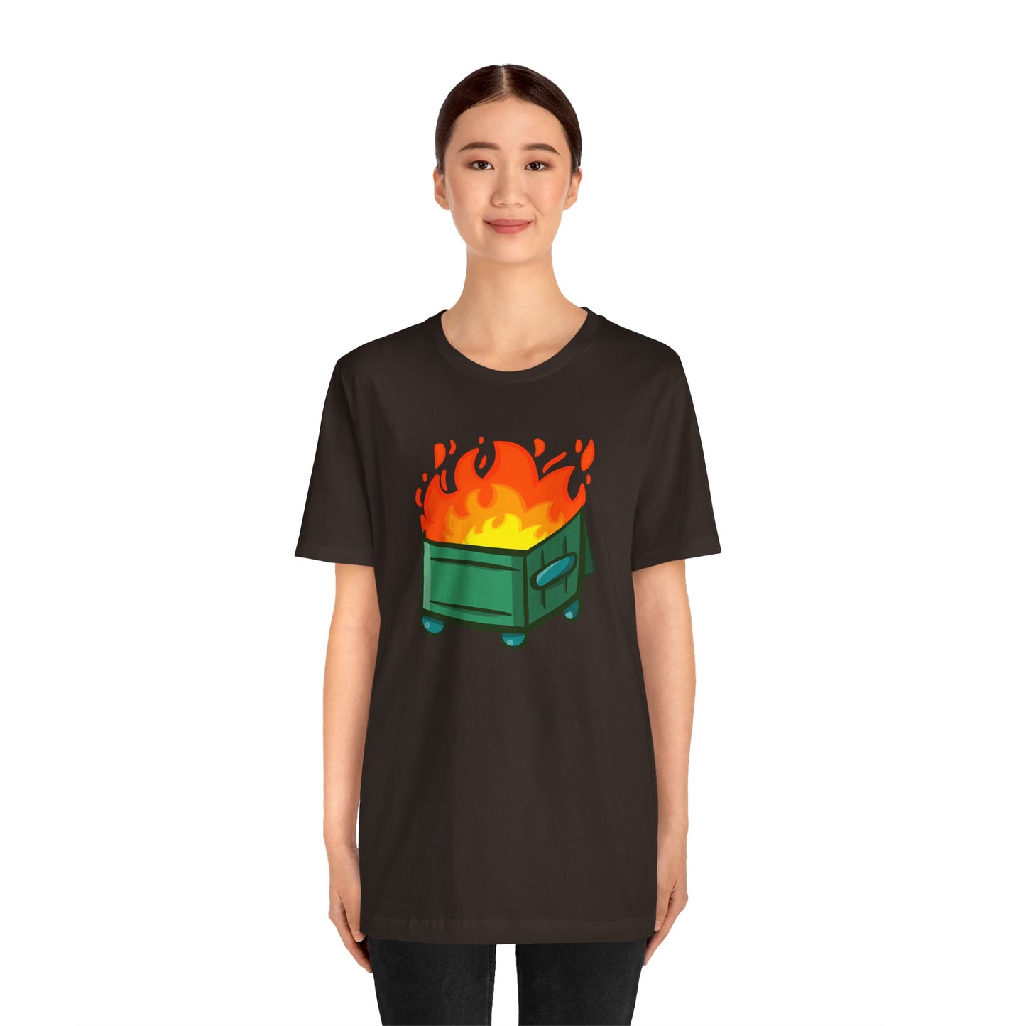 "Dumpster Fire" - Unisex Jersey Short Sleeve Tee (Multiple Color Options)
