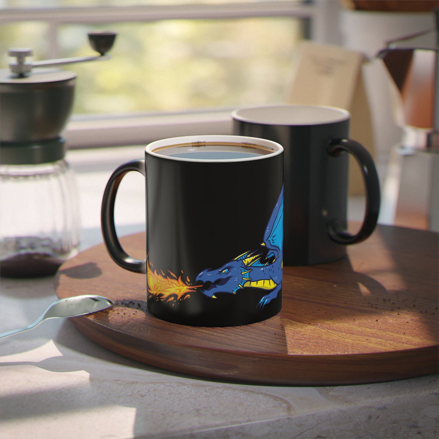 "Dragon (Blue)" - Magic Mug