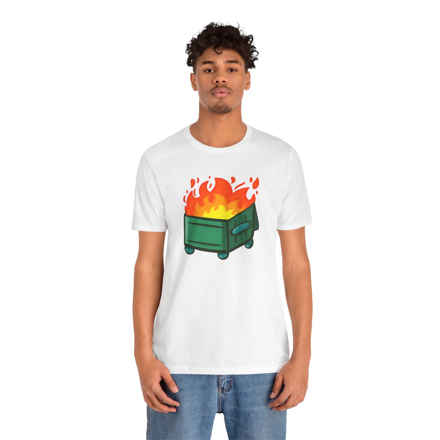 "Dumpster Fire" - Unisex Jersey Short Sleeve Tee (Multiple Color Options)