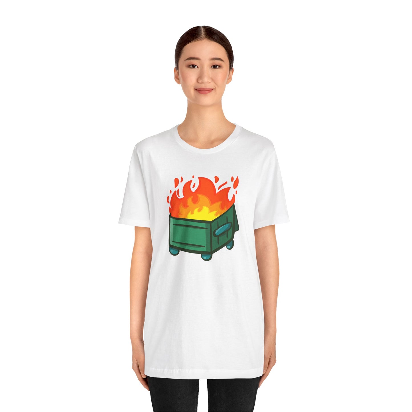 "Dumpster Fire" - Unisex Jersey Short Sleeve Tee (Multiple Color Options)