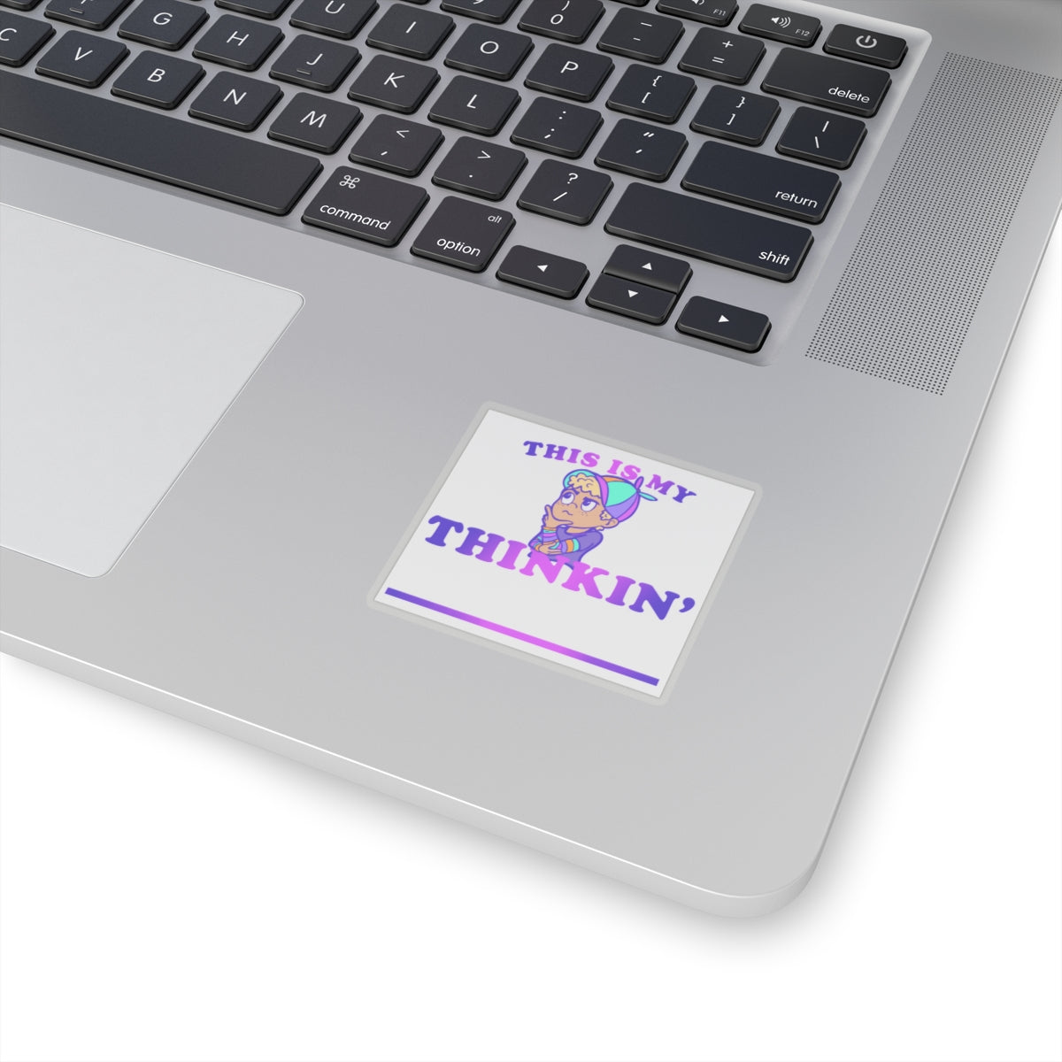 "This is My Thinkin' (fill in the blank)" - White - Kiss-Cut Stickers