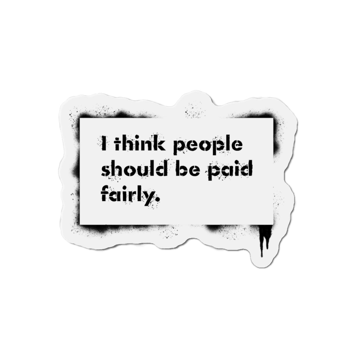 "Fair Pay" Button Magnet, Round
