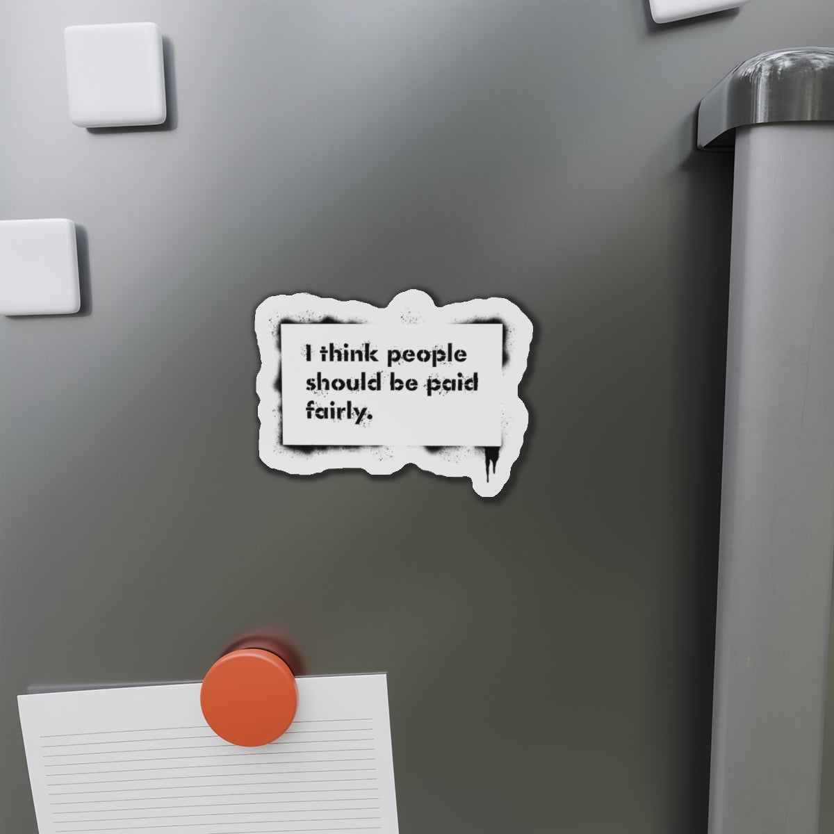 "Fair Pay" Button Magnet, Round