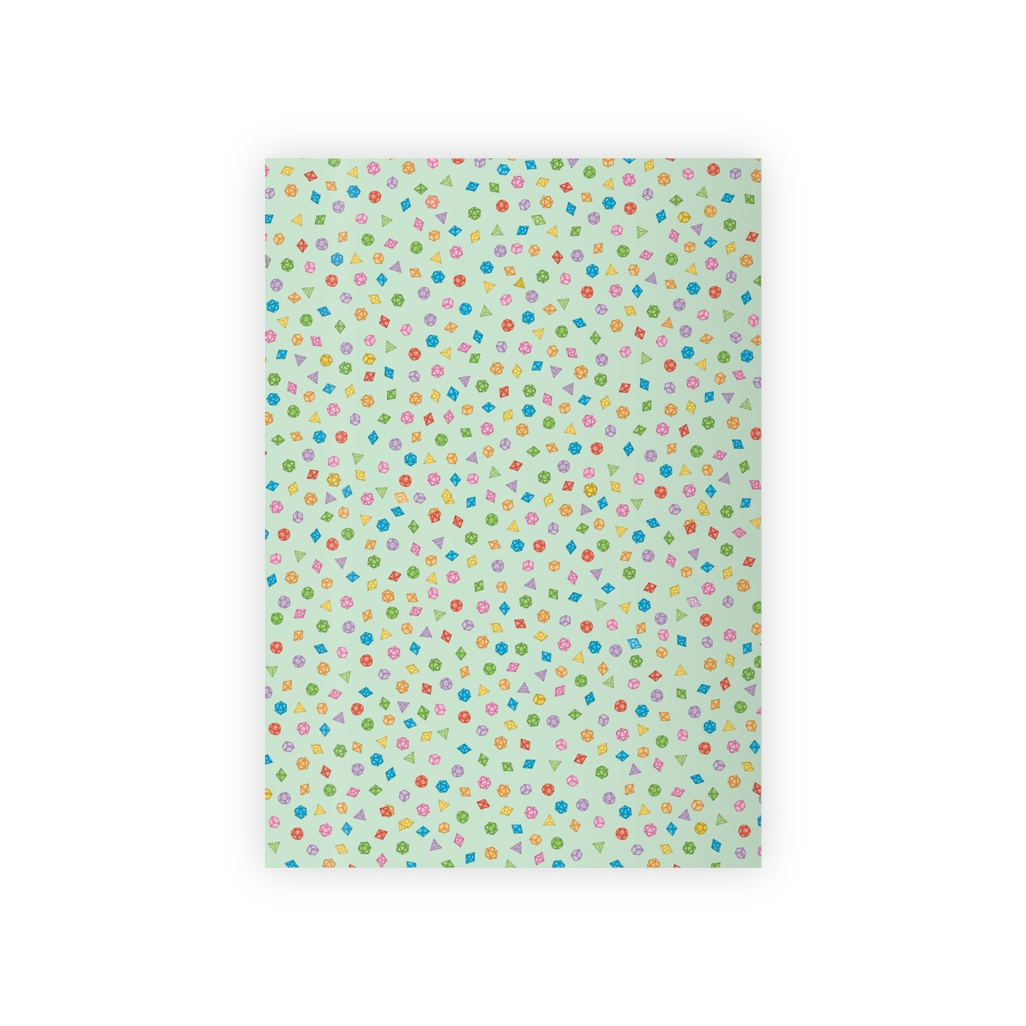 "Dice Wrap" in Green - Wrapping Paper (2 sizes)