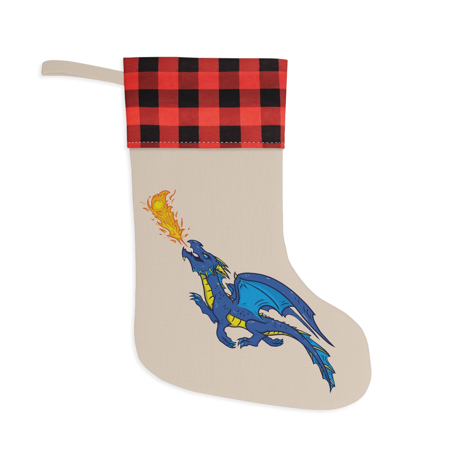 "Dragon (Blue)" - Christmas Stocking