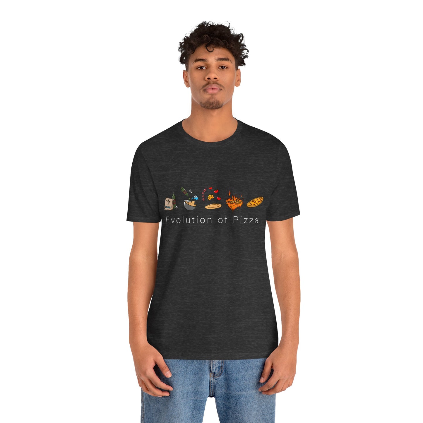 "Evolution of Pizza" - Short Sleeve Tee (Multiple Color Options)