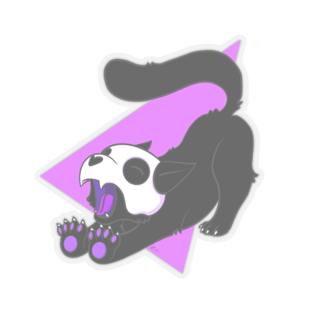 "Big Stretch" - White - Kiss-Cut Stickers