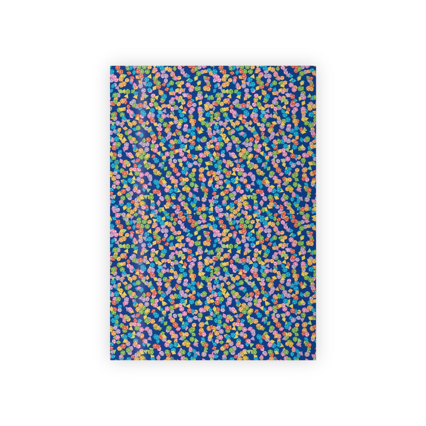 "Mega Dice Wrap" in Blue - Wrapping Paper (2 sizes)