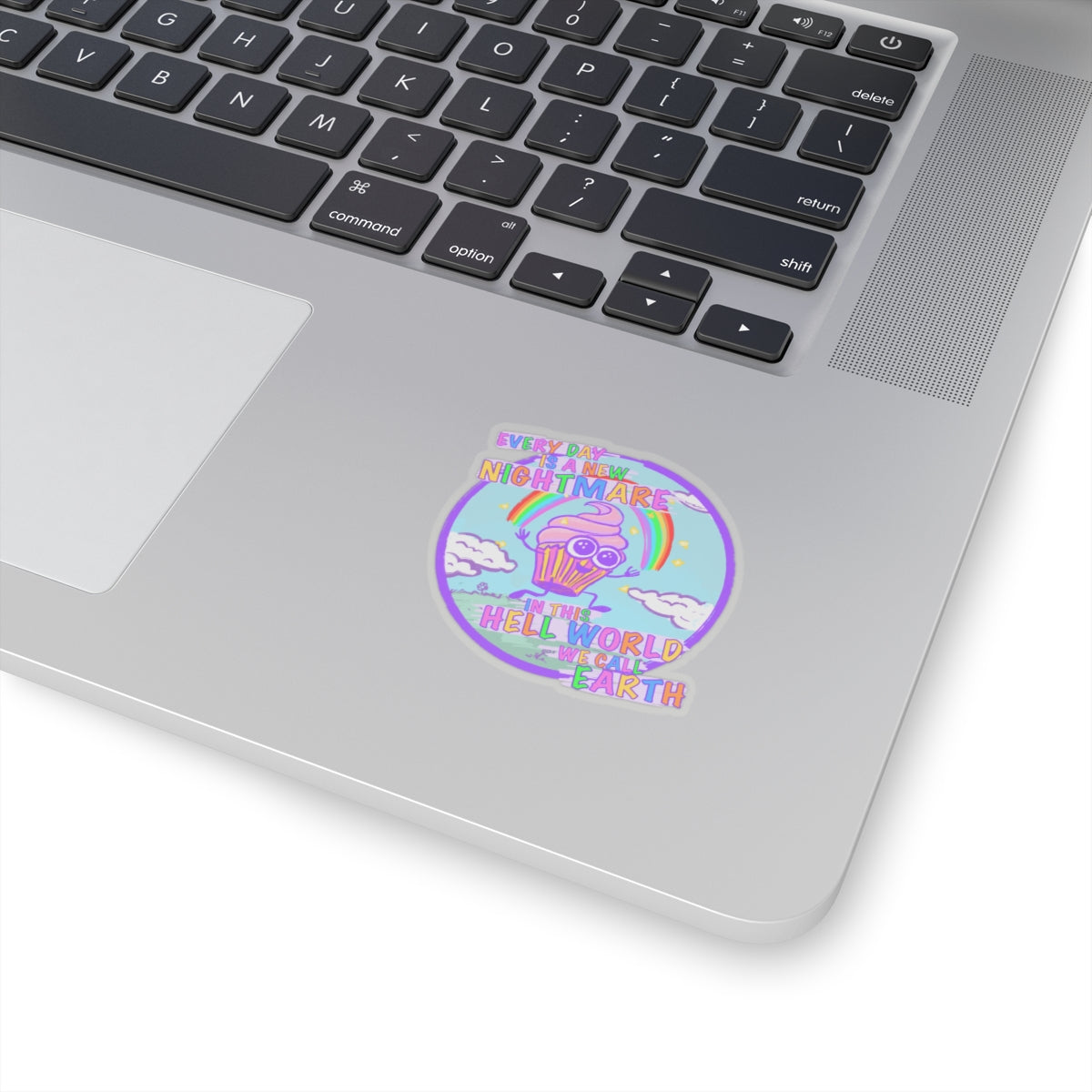 "Hell World" Circle - Kiss-Cut Stickers