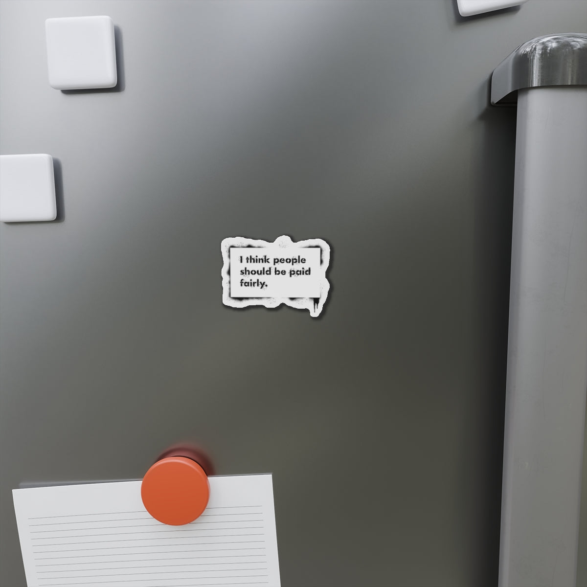"Fair Pay" Button Magnet, Round