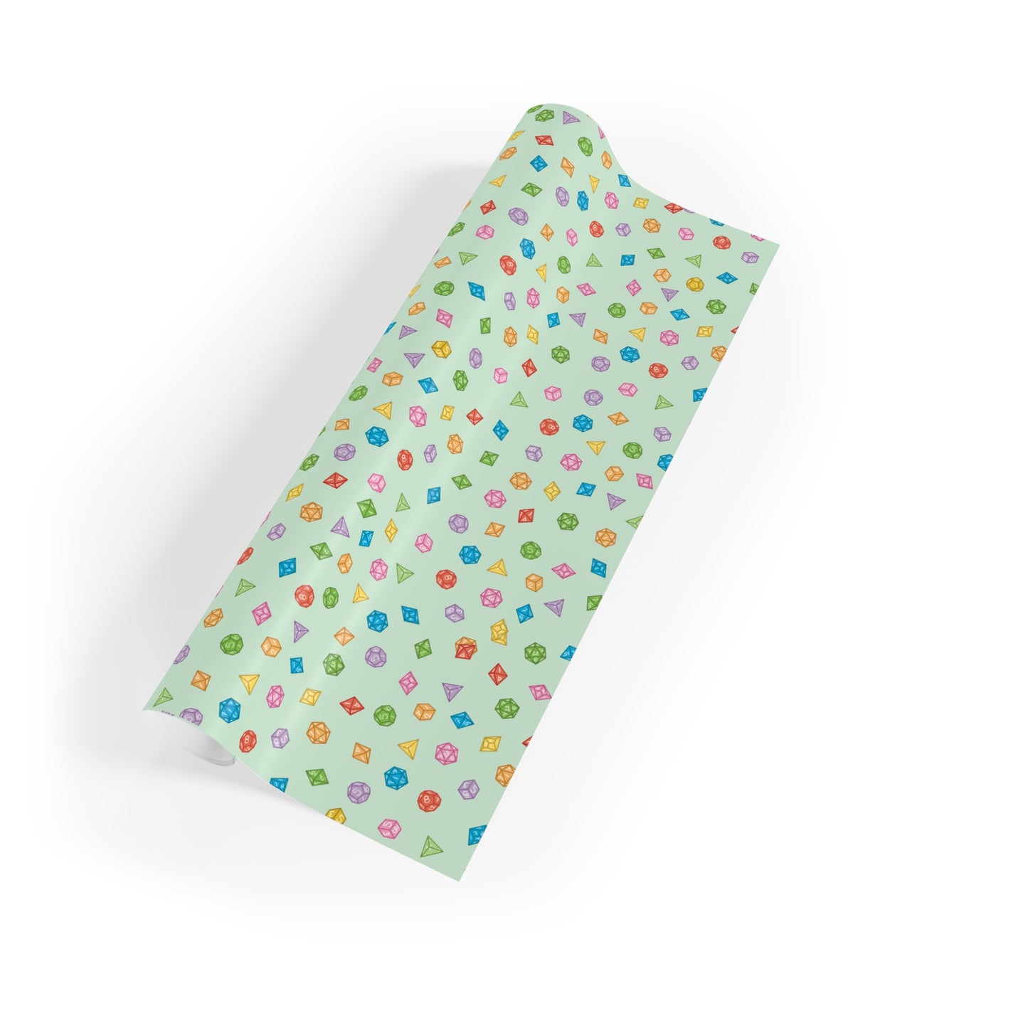 "Dice Wrap" in Green - Wrapping Paper (2 sizes)
