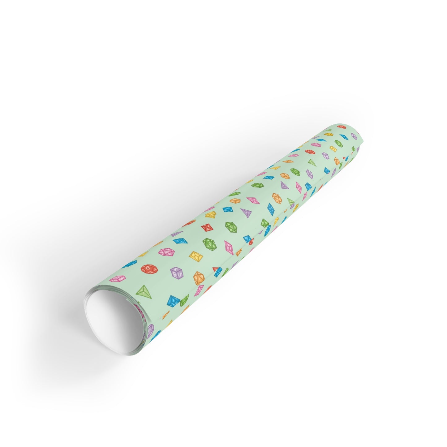 "Dice Wrap" in Green - Wrapping Paper (2 sizes)
