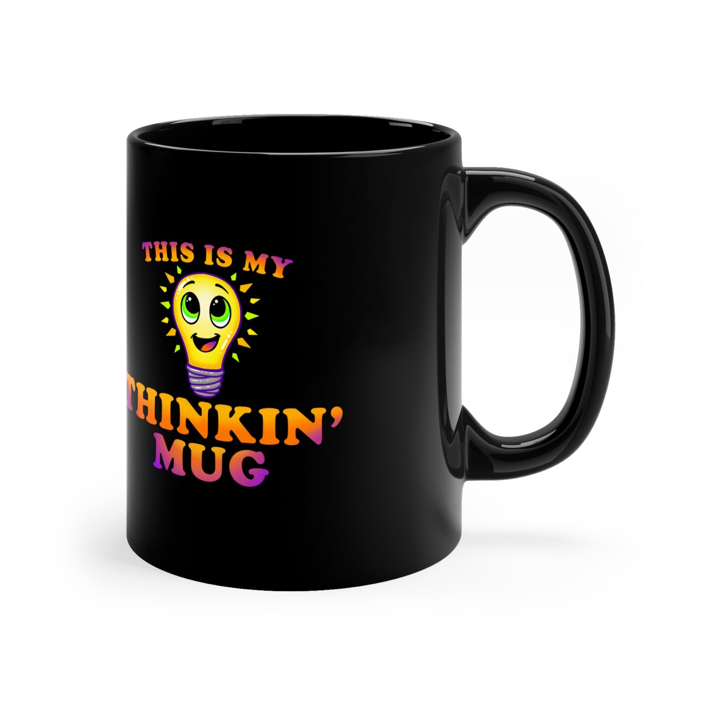 "Thinkin' Mug" Bulb - Black Mug (11oz)