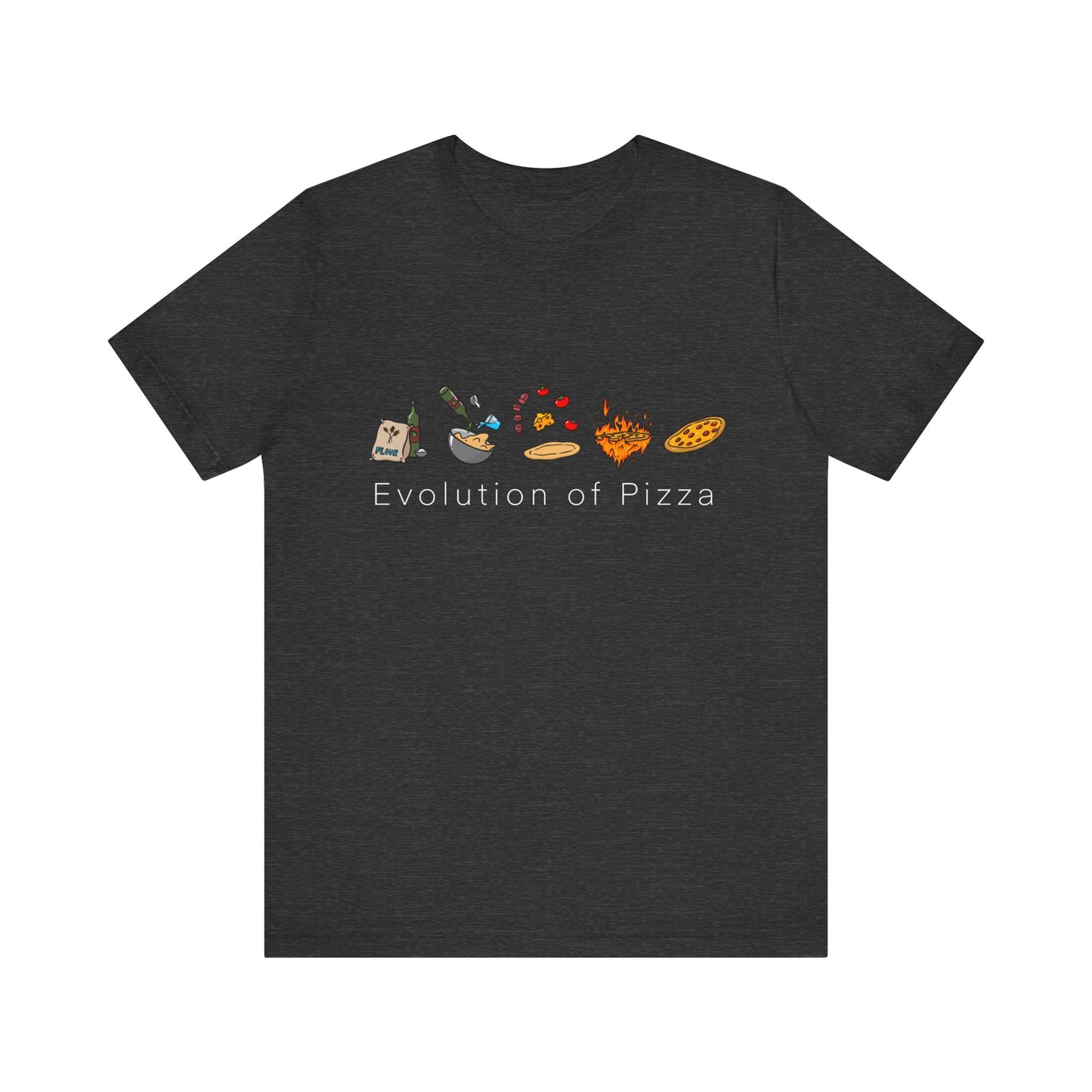 "Evolution of Pizza" - Short Sleeve Tee (Multiple Color Options)