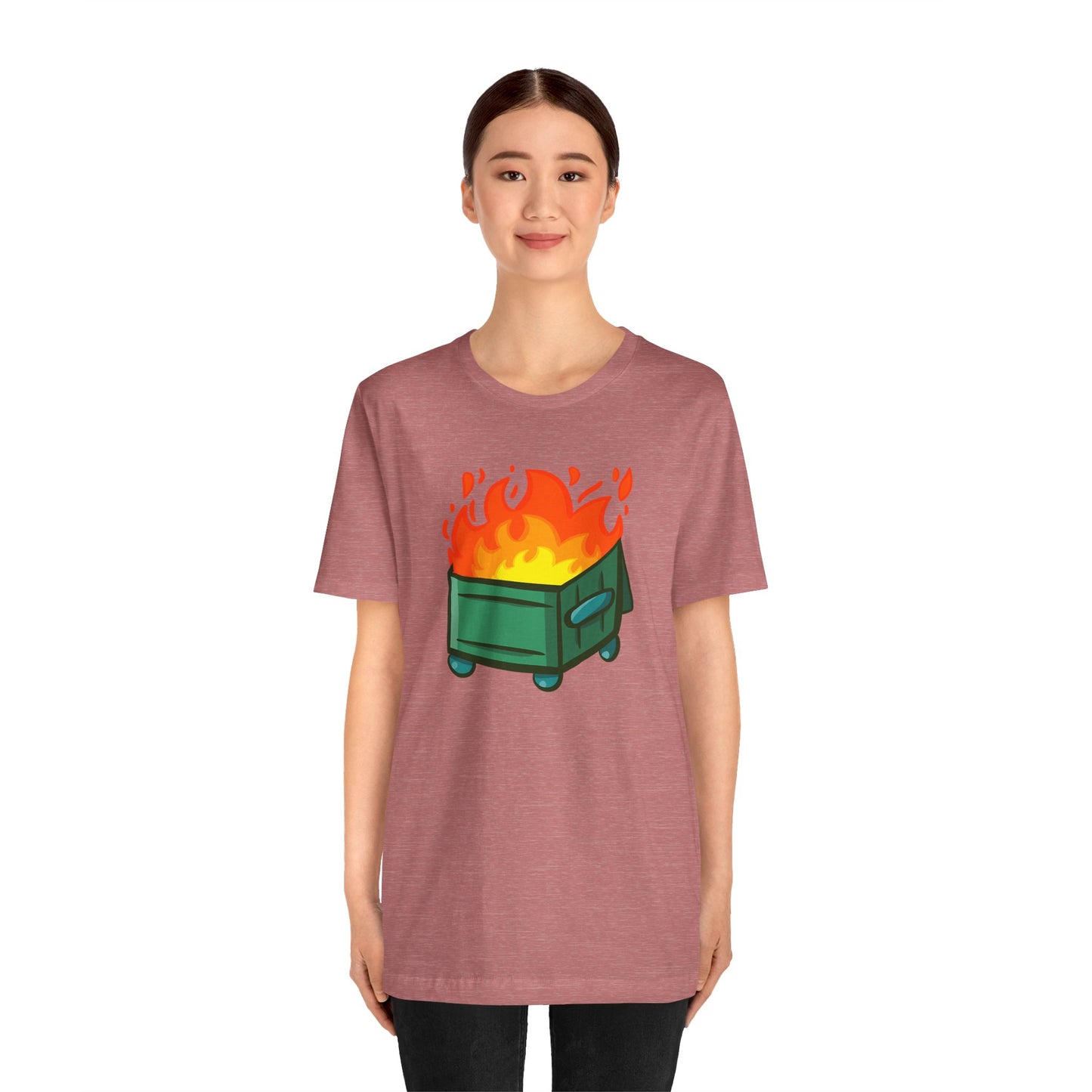 "Dumpster Fire" - Unisex Jersey Short Sleeve Tee (Multiple Color Options)
