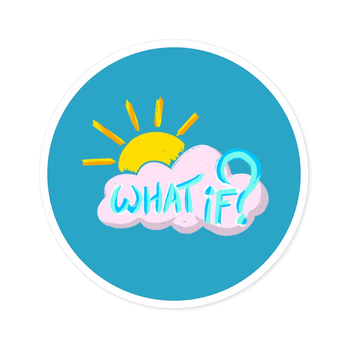 "What If?" Button Magnet, Round