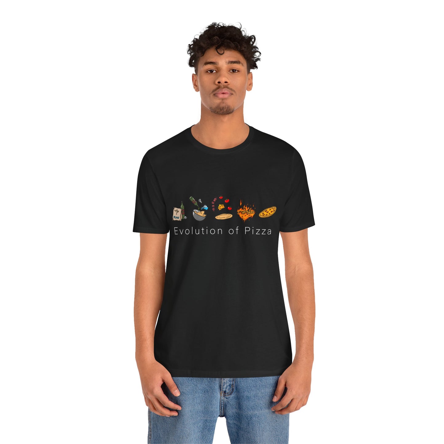 "Evolution of Pizza" - Short Sleeve Tee (Multiple Color Options)