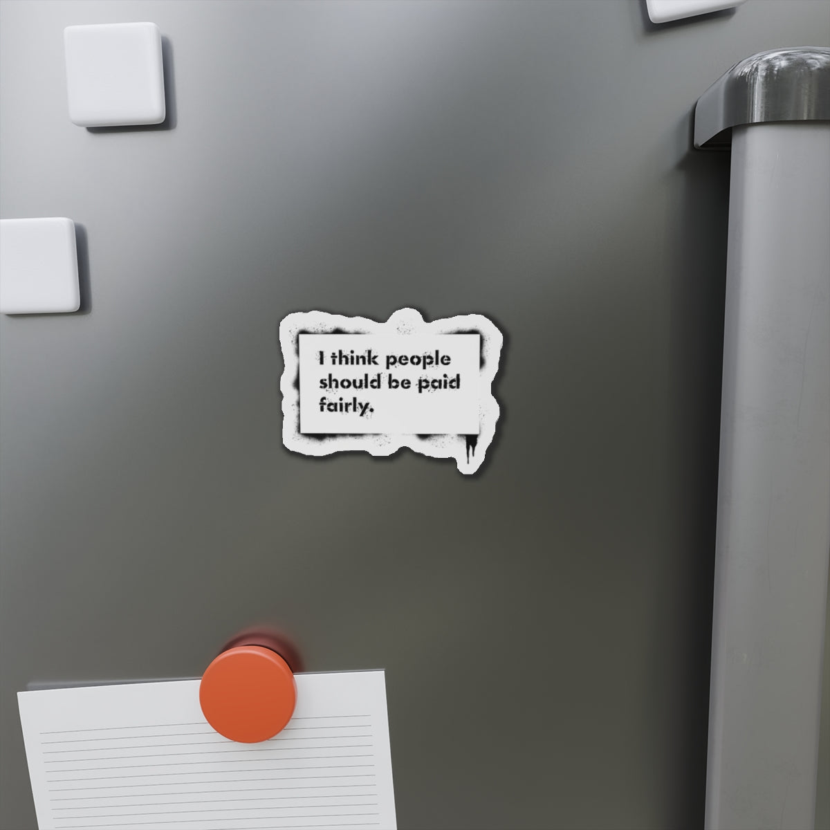 "Fair Pay" Button Magnet, Round