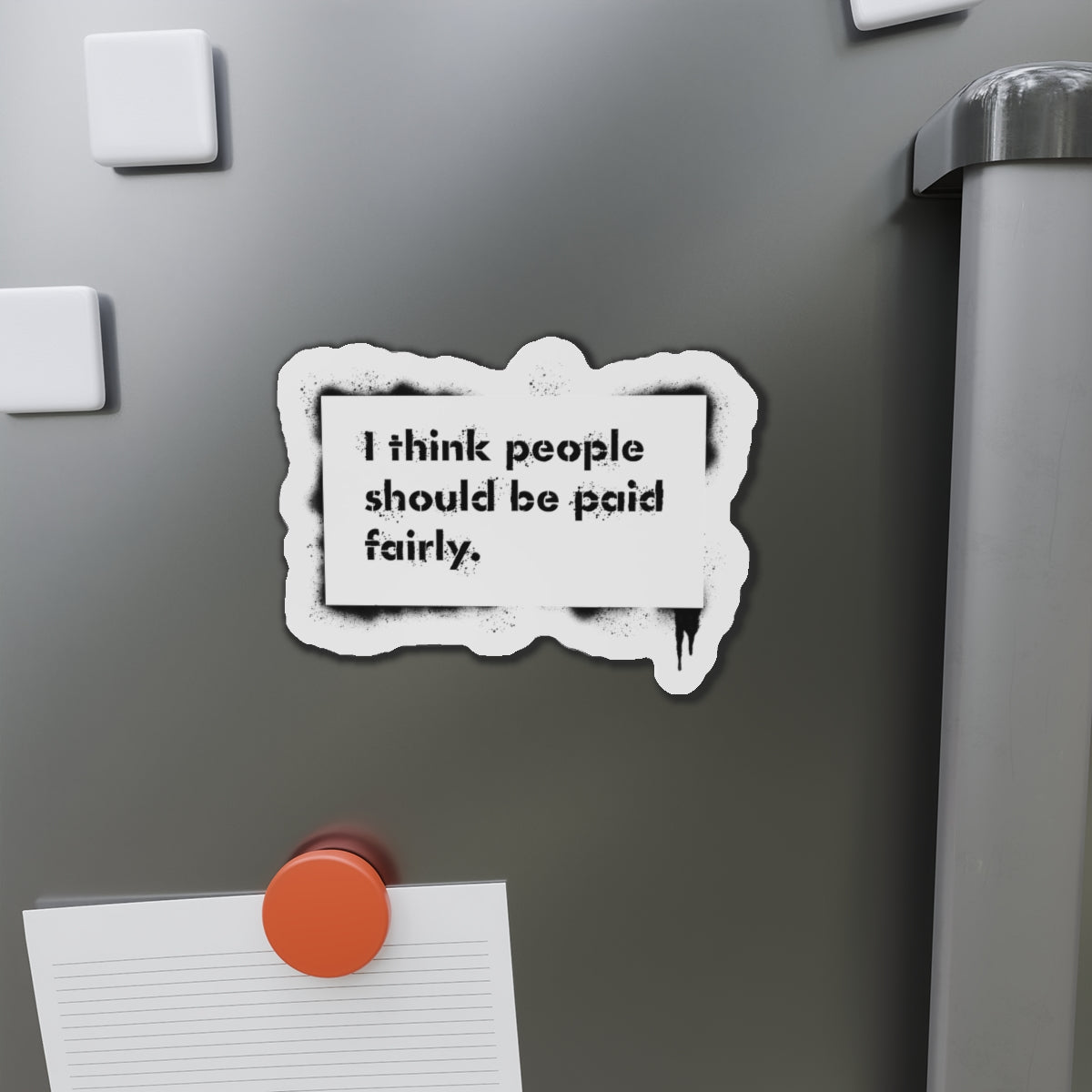 "Fair Pay" Button Magnet, Round
