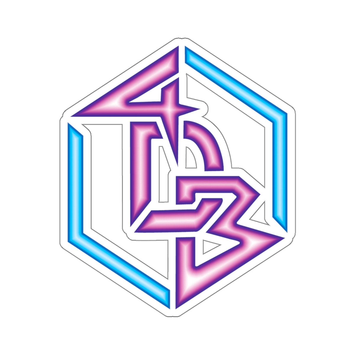 The Official 4DavidBlue Stream Sticker - Kiss-Cut (Multiple Sizes)