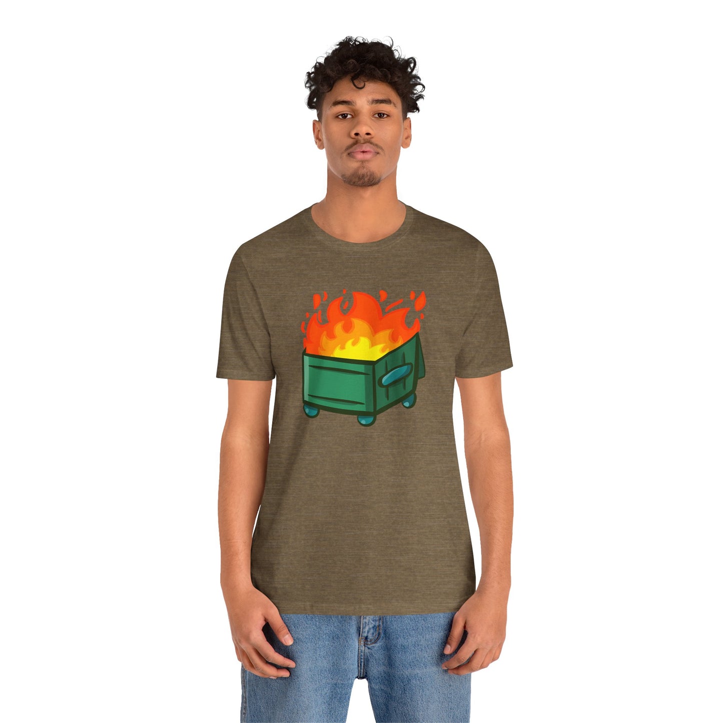 "Dumpster Fire" - Unisex Jersey Short Sleeve Tee (Multiple Color Options)