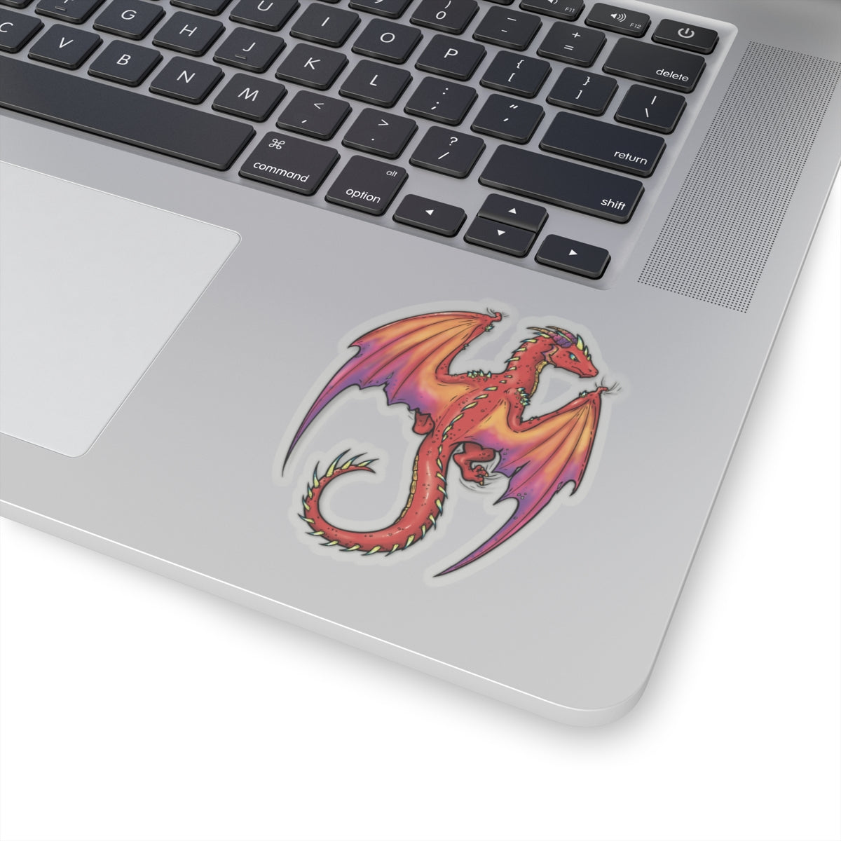 "Dragon (Red)" - Kiss-Cut Stickers (Multiple Sizes)