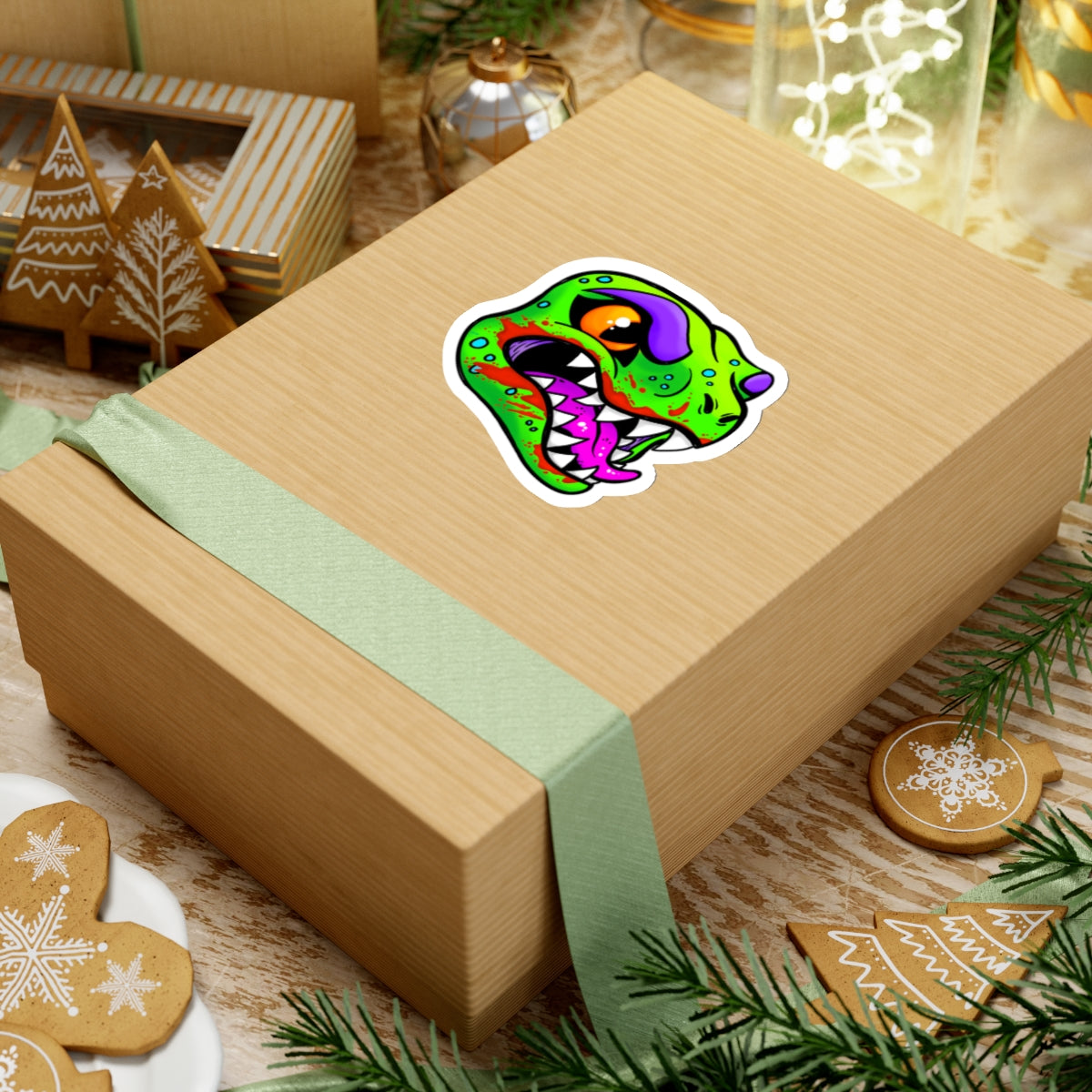 "Dino" - Kiss-Cut Stickers (Multiple Sizes)