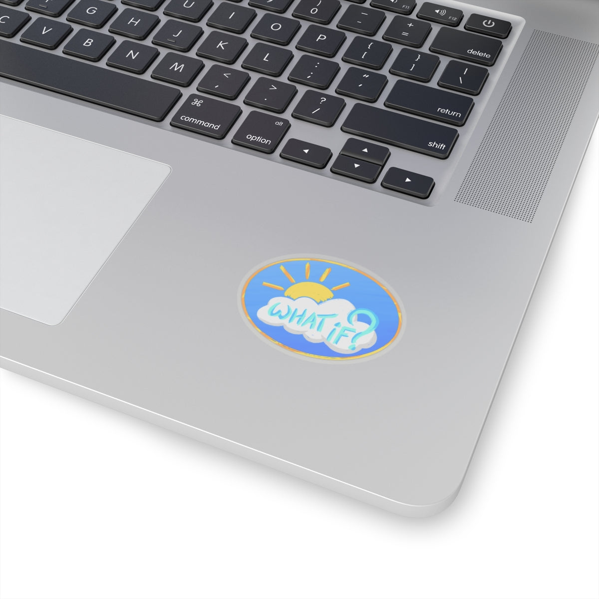 "What if" Circle - Kiss-Cut Stickers
