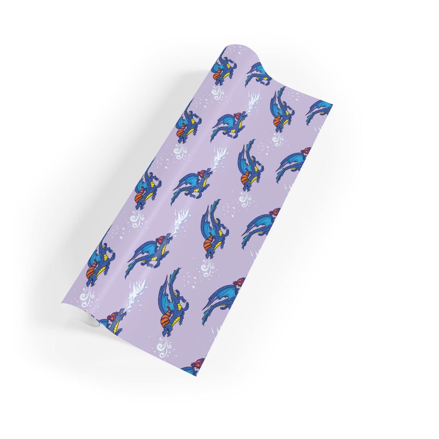"Winter Dragon" in Lavender - Wrapping Paper