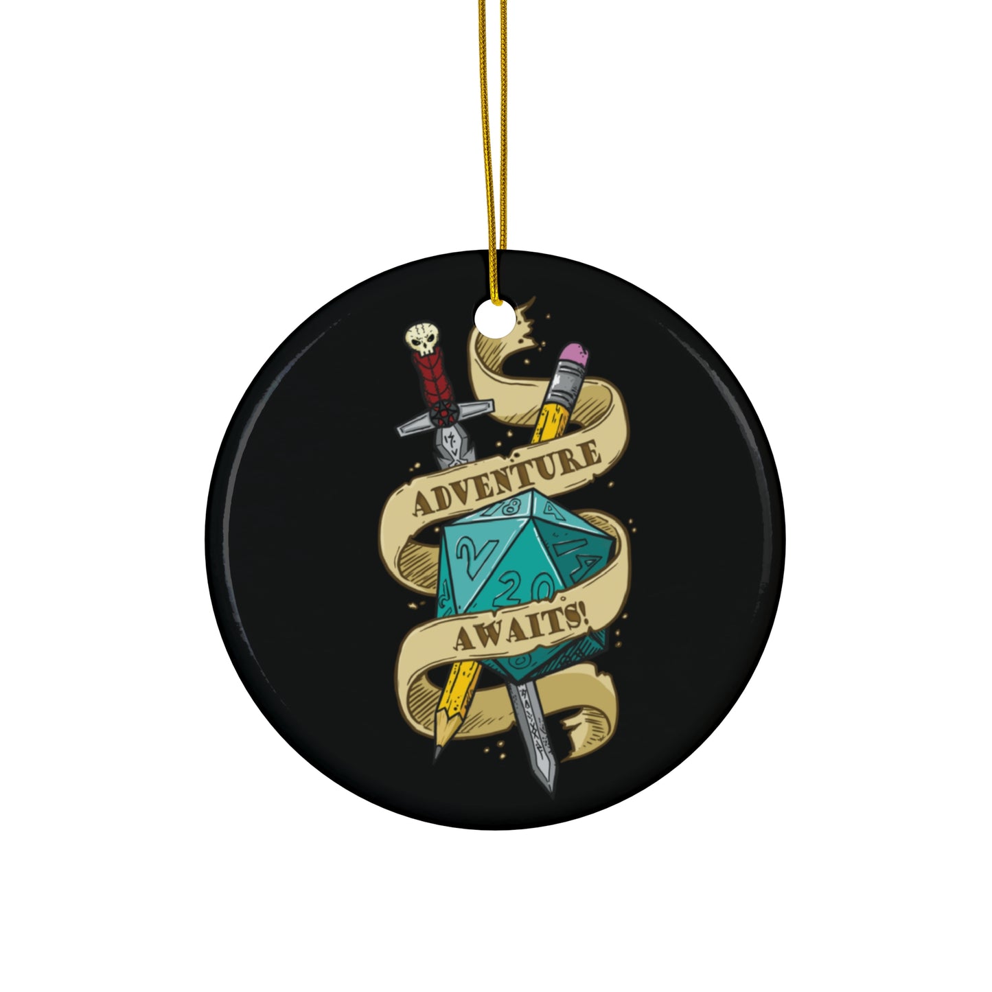 "Adventure" - Ceramic Ornament