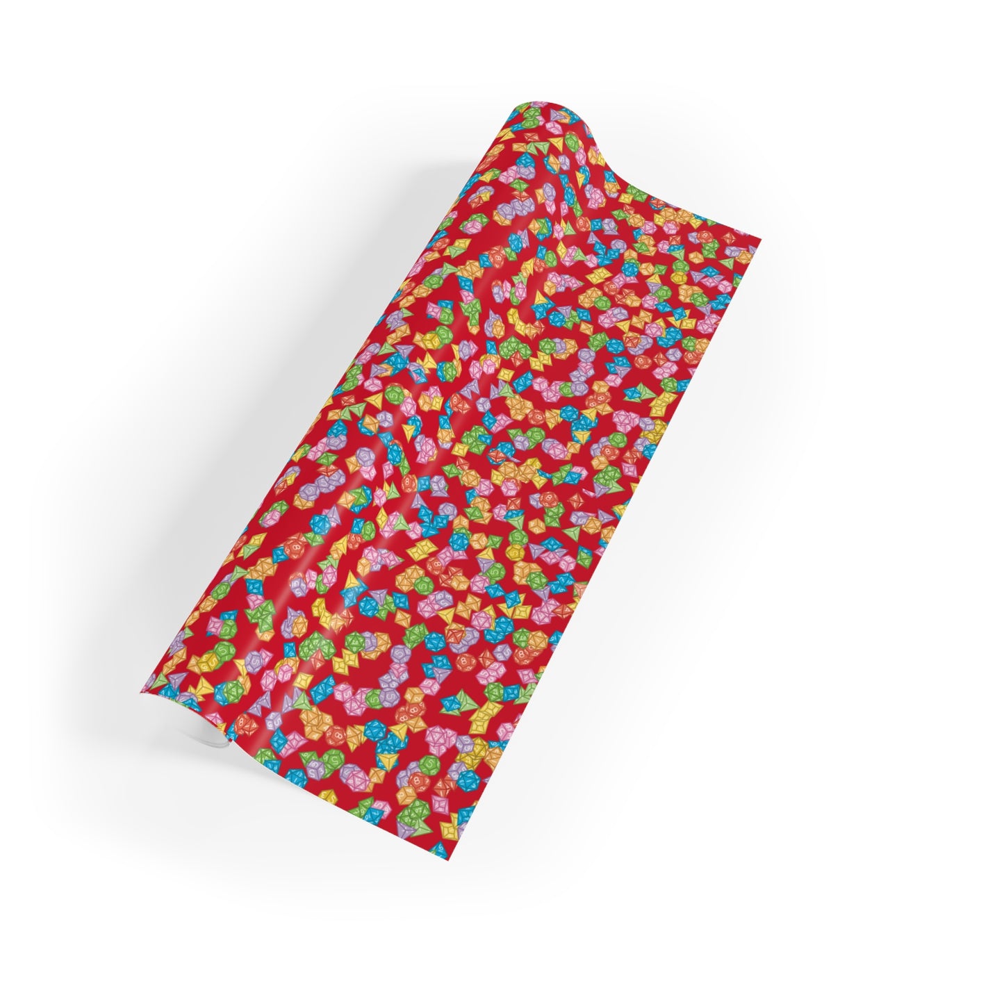 "Mega Dice Wrap" in Red - Wrapping Paper (2 sizes)