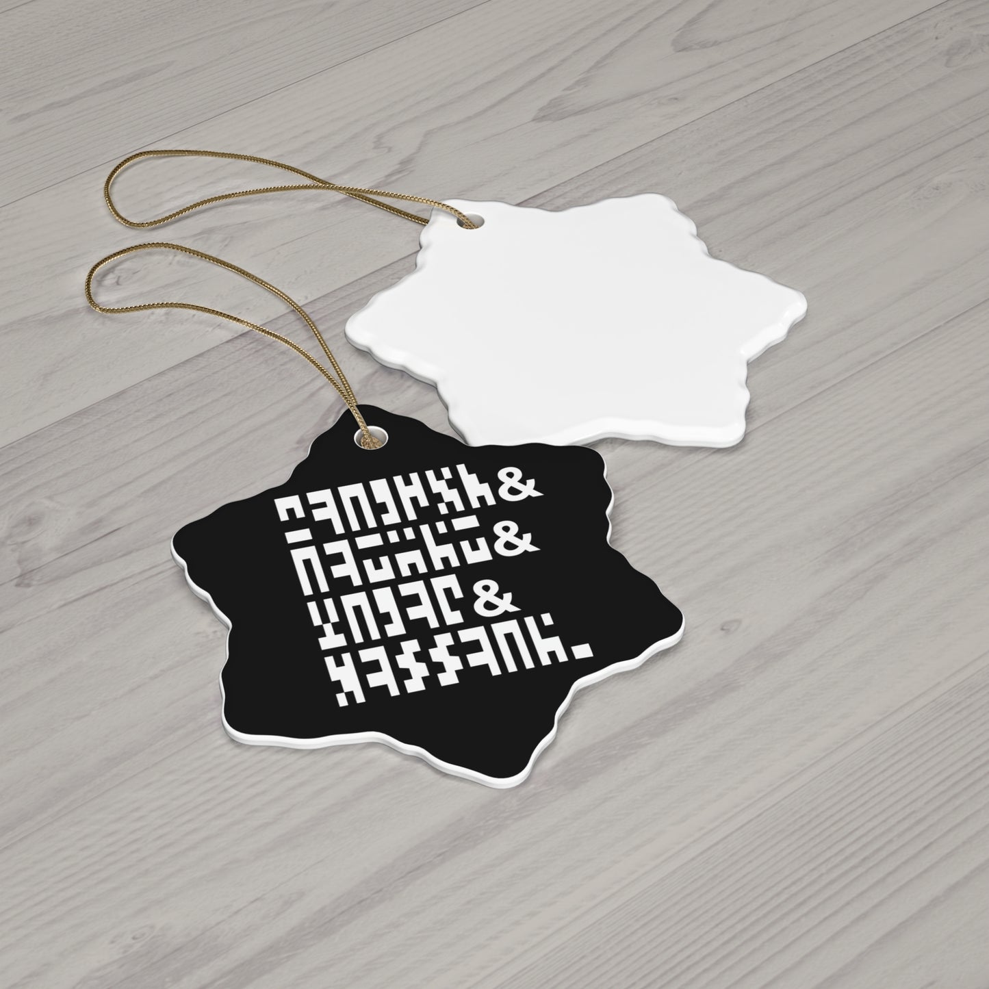 "Nerd Crew" (Ancient) - Ceramic Ornament, 4 Shapes